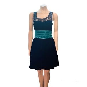 BETSEY JOHNSON BLACK VELVET COCKTAIL DRESS